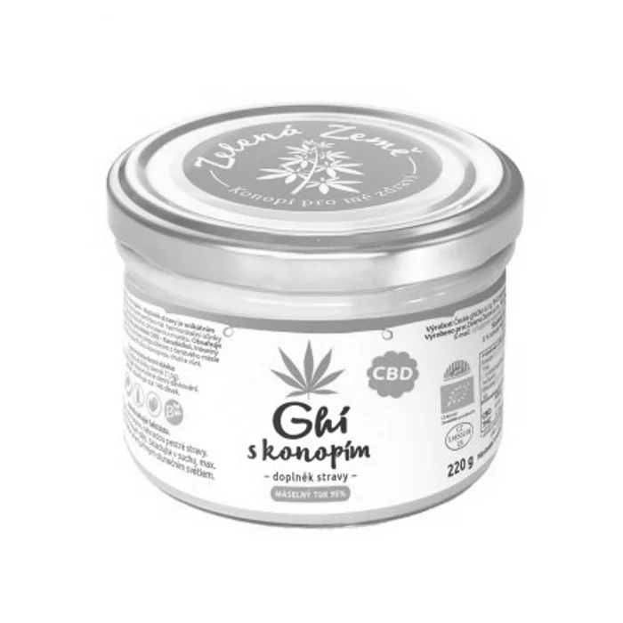 Zelená Země Ghí s konopím 220 g